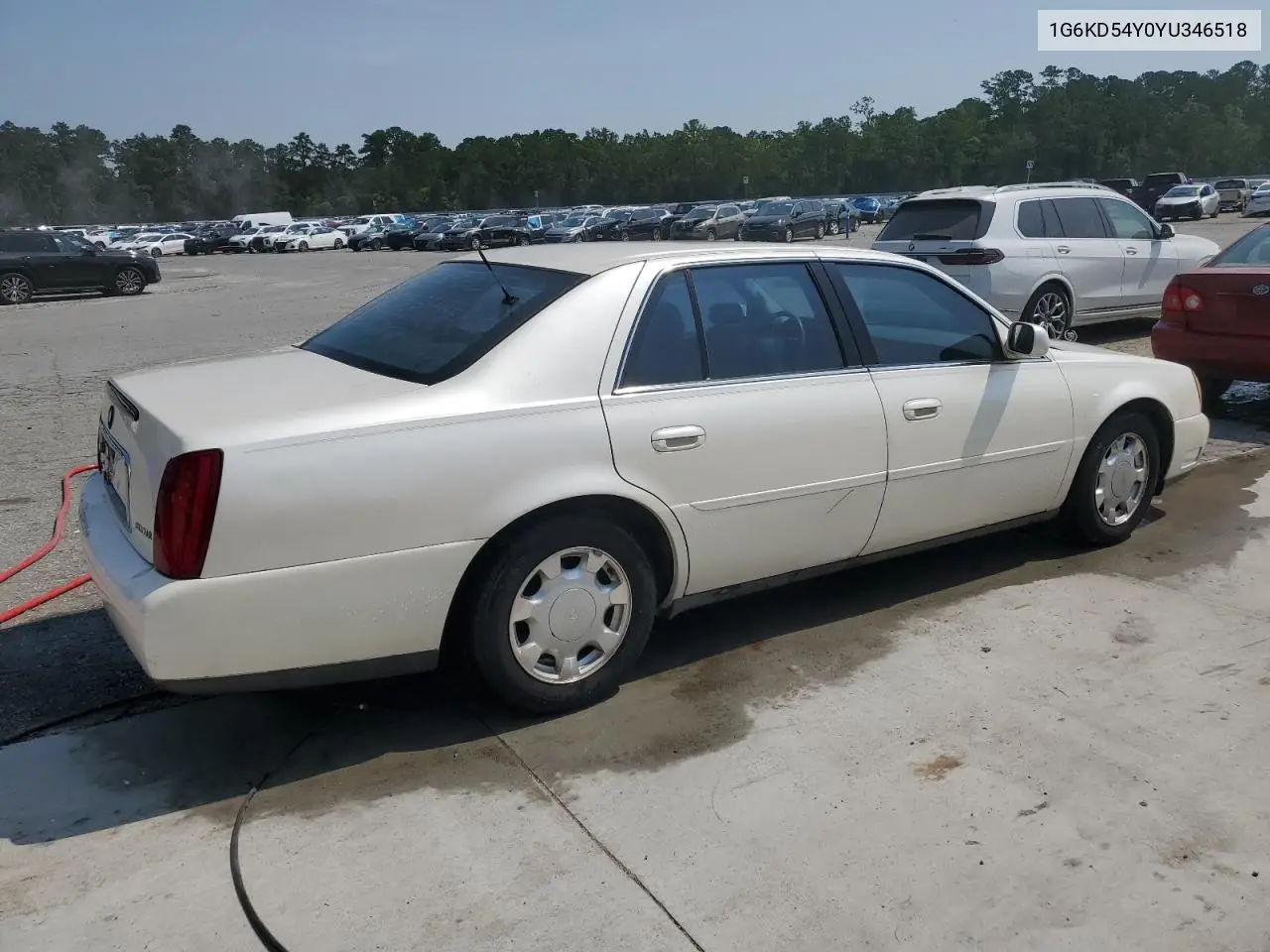 2000 Cadillac Deville VIN: 1G6KD54Y0YU346518 Lot: 62014195