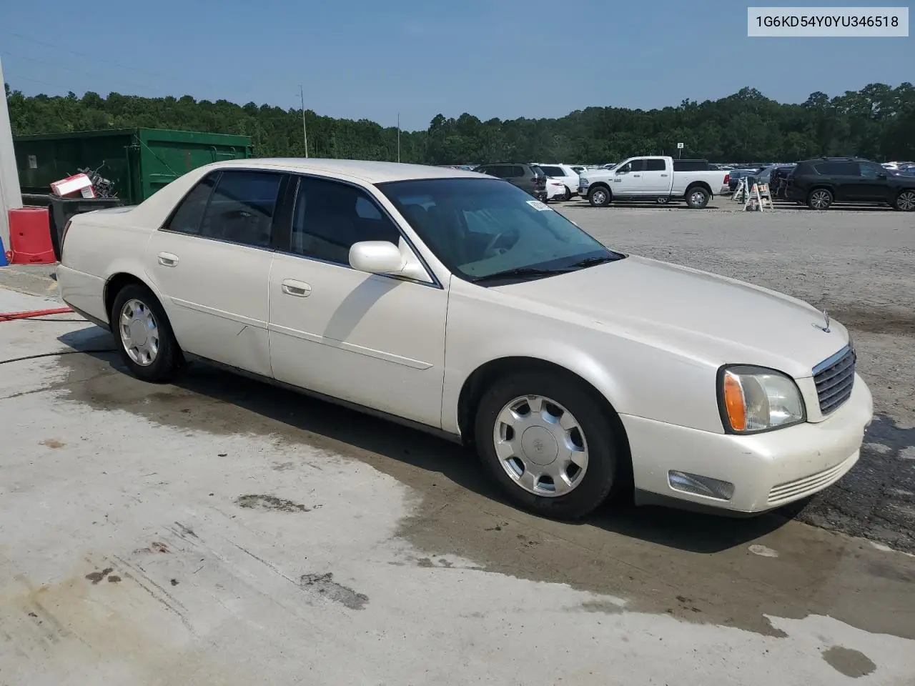 2000 Cadillac Deville VIN: 1G6KD54Y0YU346518 Lot: 62014195
