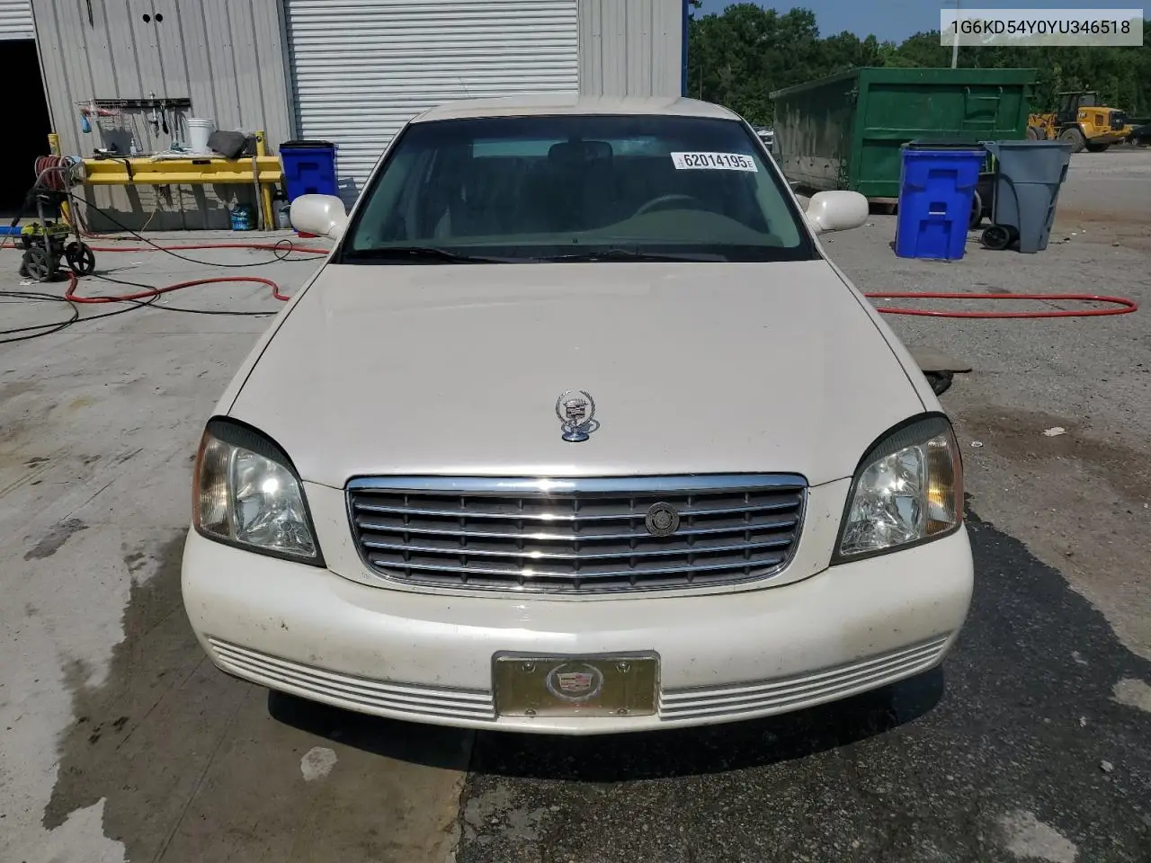 2000 Cadillac Deville VIN: 1G6KD54Y0YU346518 Lot: 62014195