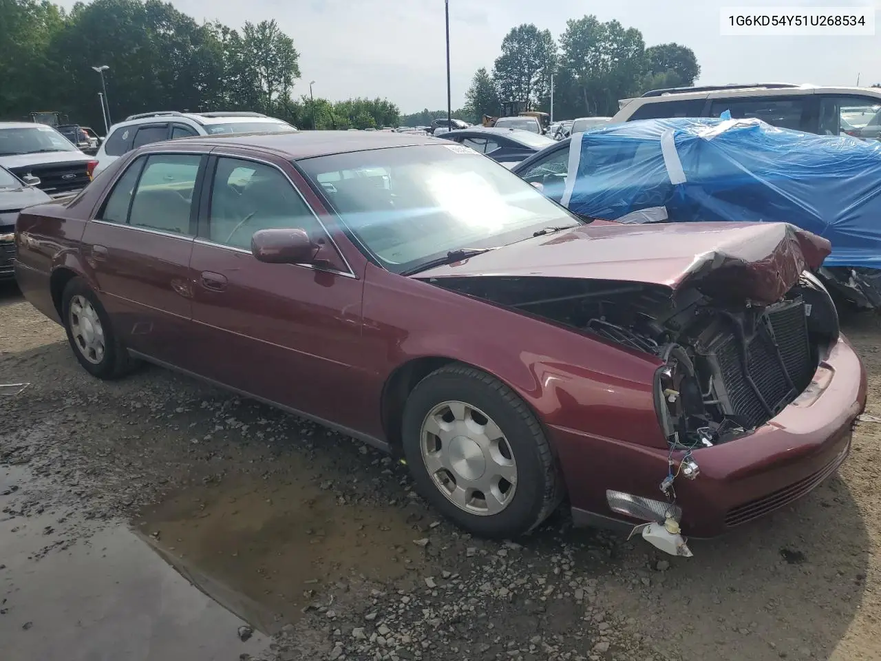 2001 Cadillac Deville VIN: 1G6KD54Y51U268534 Lot: 60542015