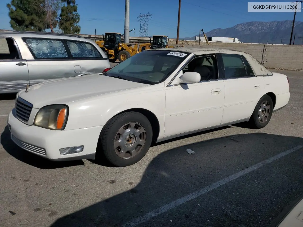 2001 Cadillac Deville VIN: 1G6KD54Y91U113288 Lot: 64148635