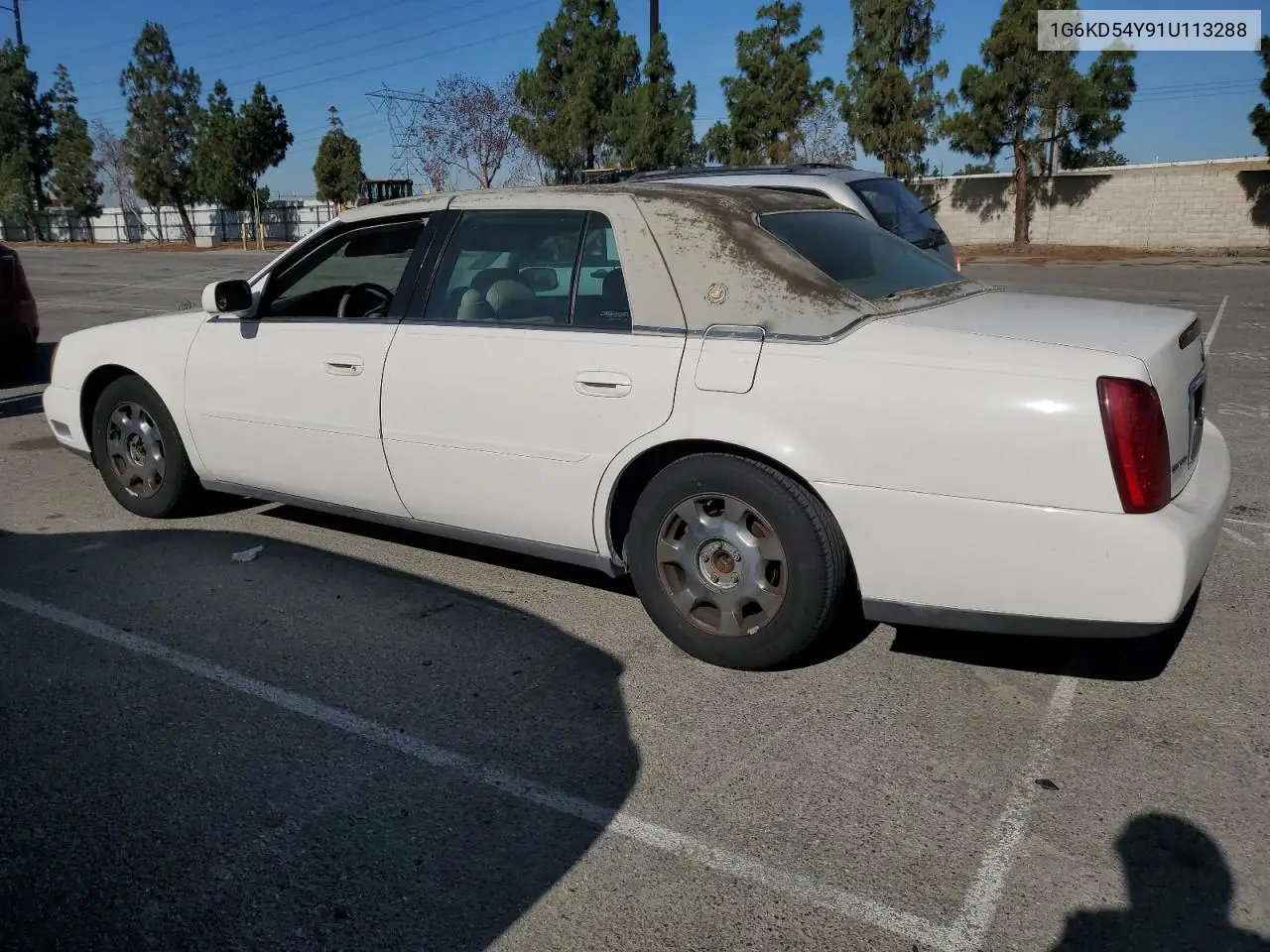 2001 Cadillac Deville VIN: 1G6KD54Y91U113288 Lot: 64148635