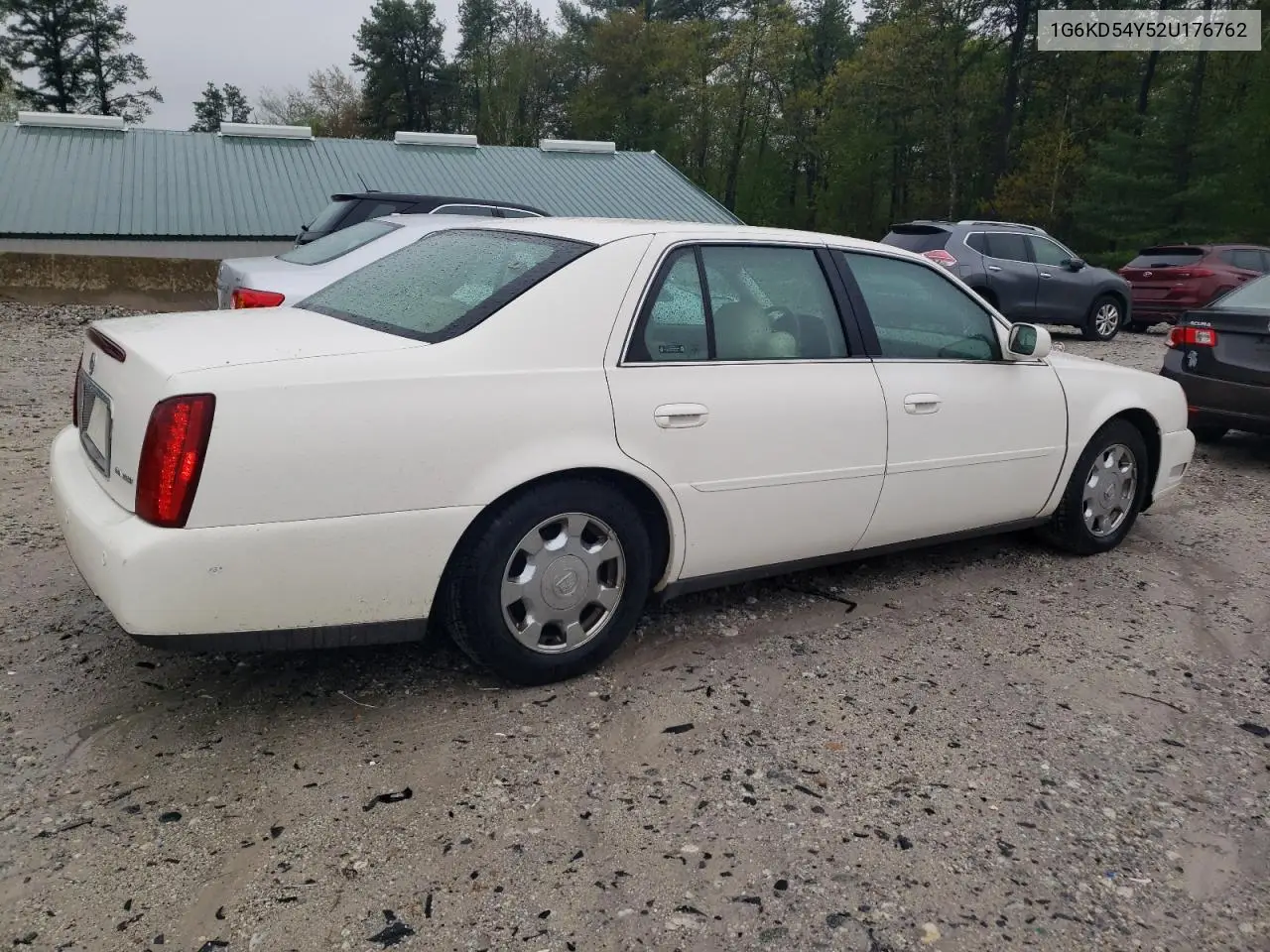 2002 Cadillac Deville VIN: 1G6KD54Y52U176762 Lot: 56098565