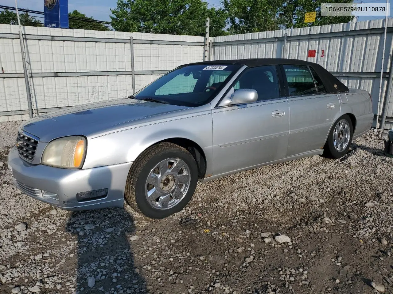 2002 Cadillac Deville Dts VIN: 1G6KF57942U110878 Lot: 57000015