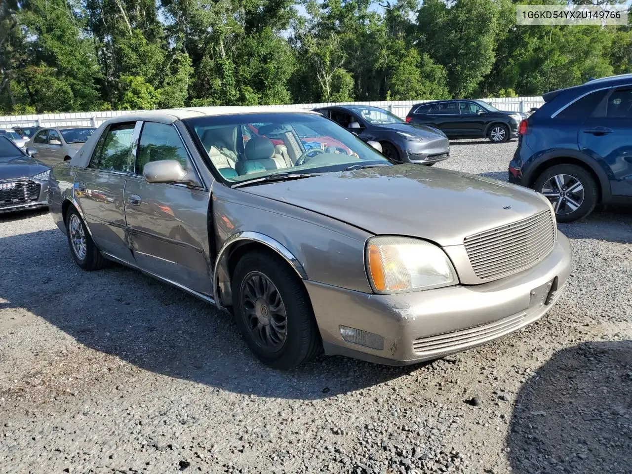 2002 Cadillac Deville VIN: 1G6KD54YX2U149766 Lot: 58389575