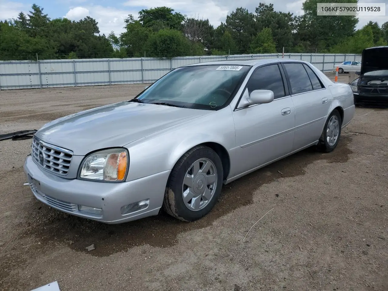 2002 Cadillac Deville Dts VIN: 1G6KF57902U119528 Lot: 58657005