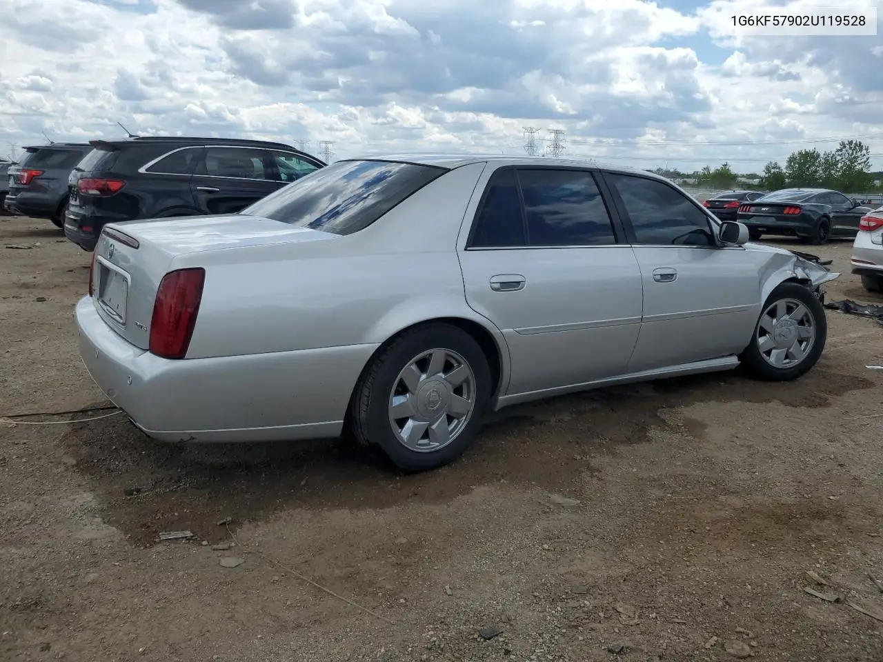 2002 Cadillac Deville Dts VIN: 1G6KF57902U119528 Lot: 58657005