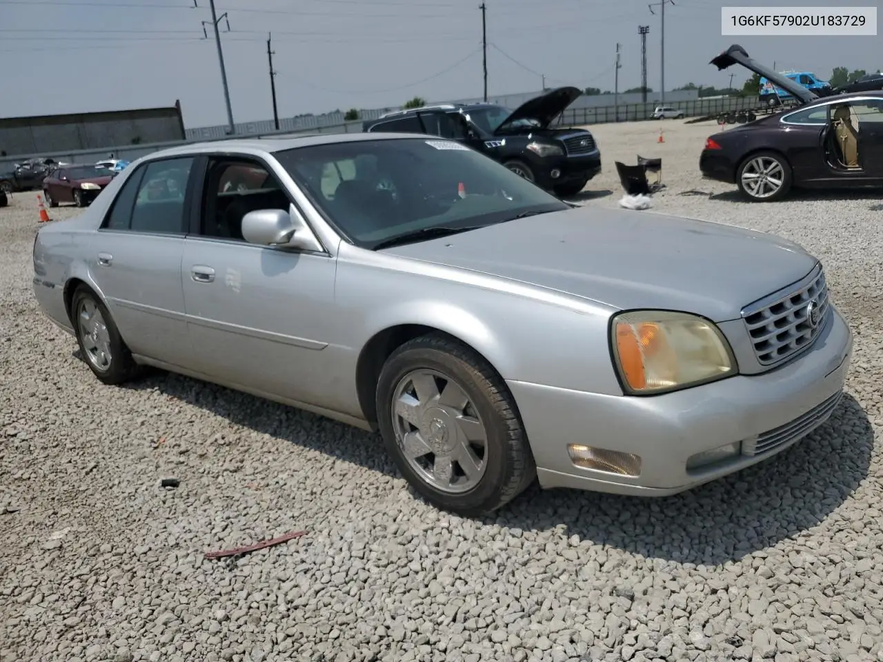 2002 Cadillac Deville Dts VIN: 1G6KF57902U183729 Lot: 60085355