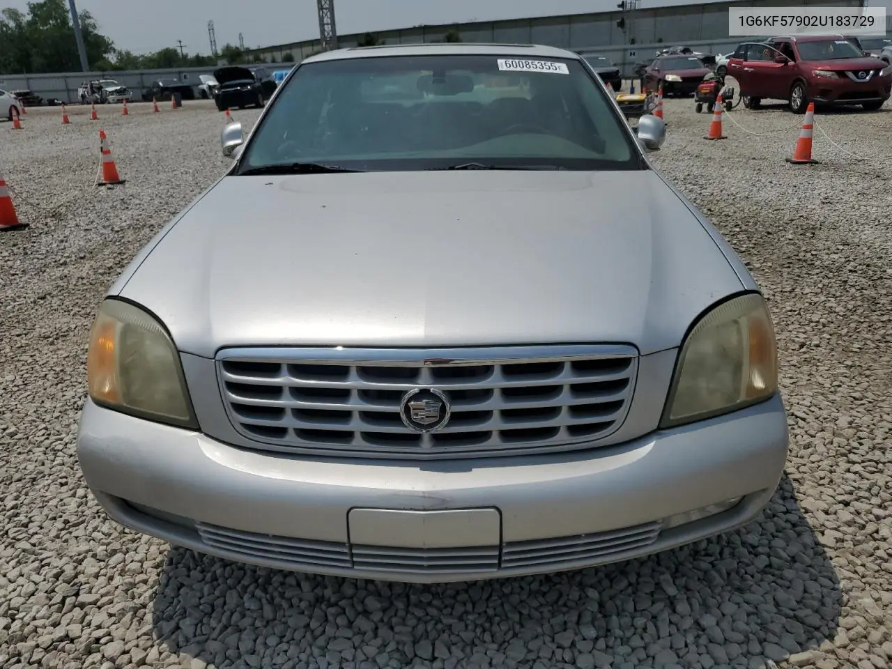 2002 Cadillac Deville Dts VIN: 1G6KF57902U183729 Lot: 60085355