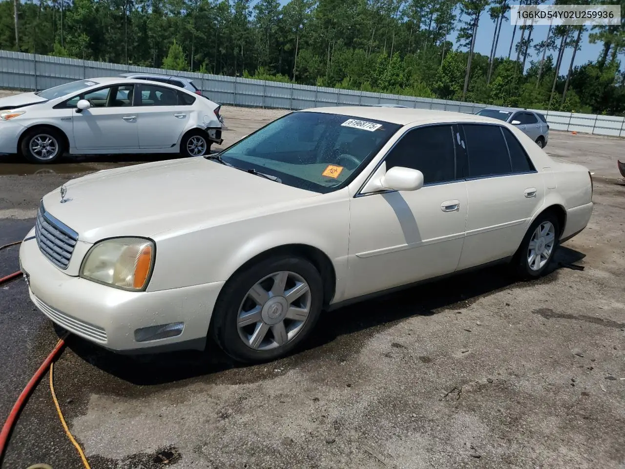 2002 Cadillac Deville VIN: 1G6KD54Y02U259936 Lot: 61968775