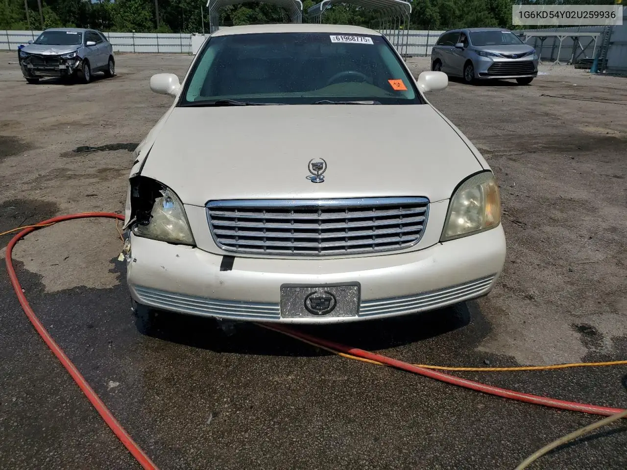 2002 Cadillac Deville VIN: 1G6KD54Y02U259936 Lot: 61968775