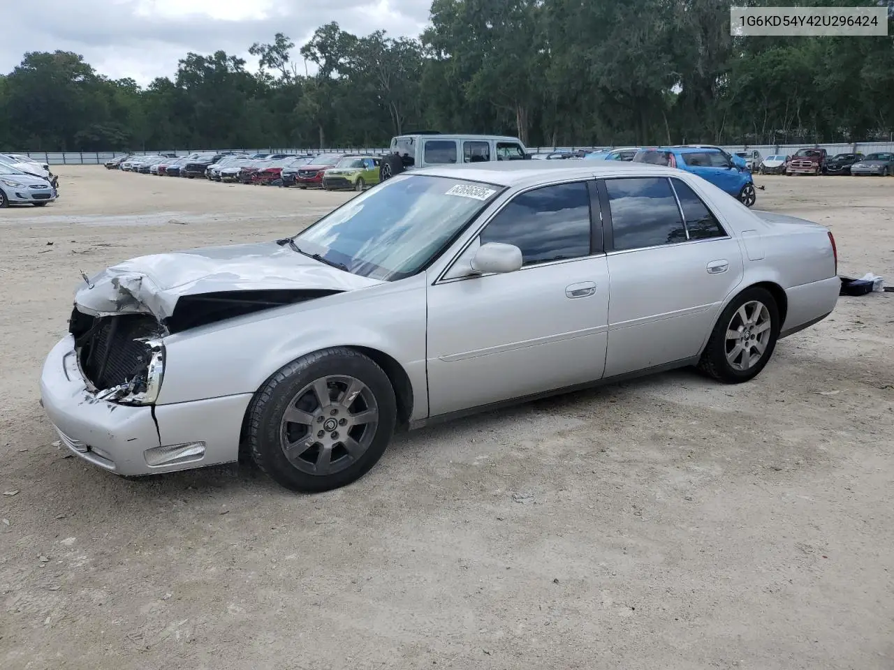 2002 Cadillac Deville VIN: 1G6KD54Y42U296424 Lot: 62696505