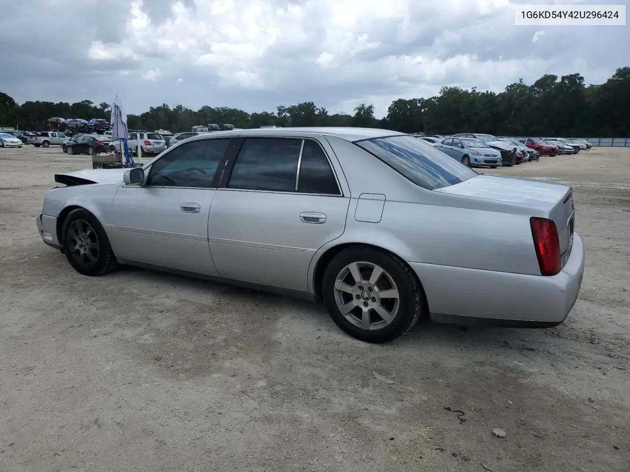 2002 Cadillac Deville VIN: 1G6KD54Y42U296424 Lot: 62696505