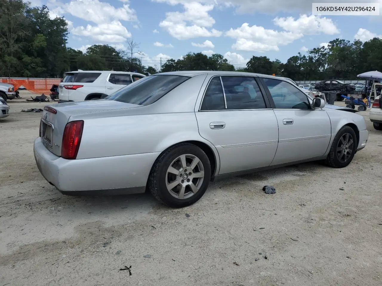 2002 Cadillac Deville VIN: 1G6KD54Y42U296424 Lot: 62696505