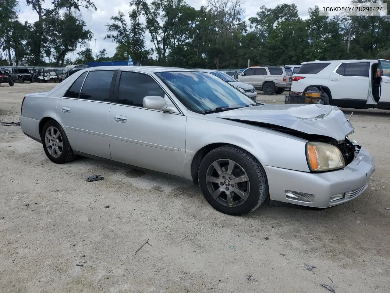 2002 Cadillac Deville VIN: 1G6KD54Y42U296424 Lot: 62696505
