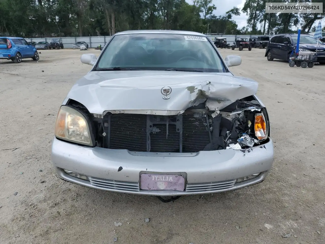 2002 Cadillac Deville VIN: 1G6KD54Y42U296424 Lot: 62696505
