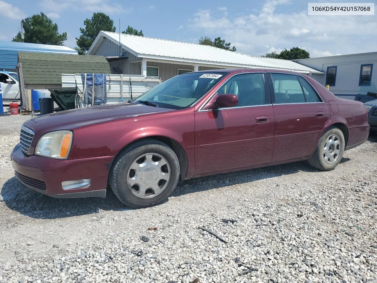 2002 Cadillac Deville VIN: 1G6KD54Y42U157068 Lot: 62997964