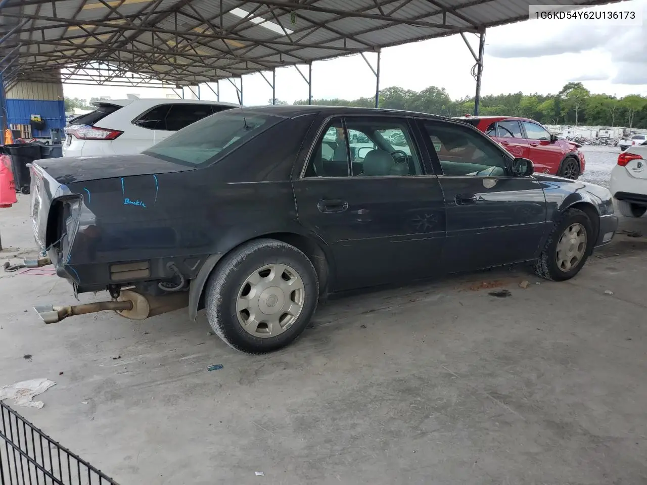 2002 Cadillac Deville VIN: 1G6KD54Y62U136173 Lot: 63052325