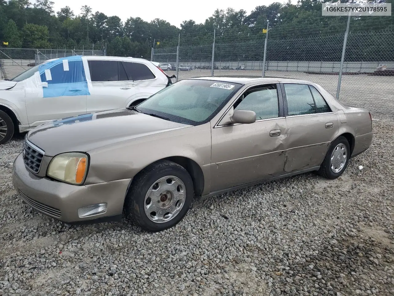 2002 Cadillac Deville Dhs VIN: 1G6KE57YX2U178595 Lot: 63981905