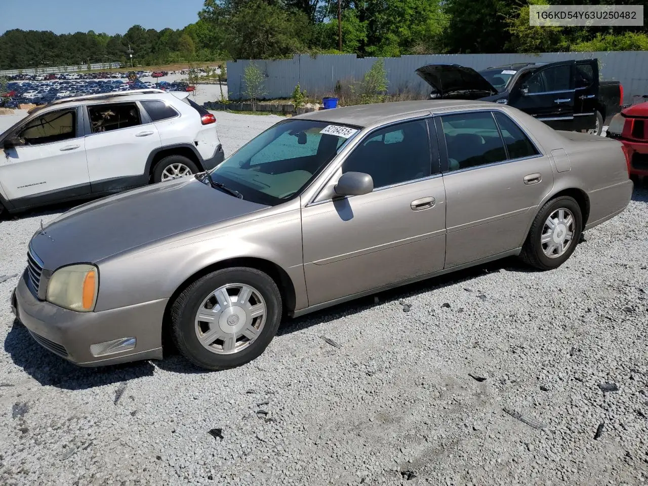 2003 Cadillac Deville VIN: 1G6KD54Y63U250482 Lot: 52164515