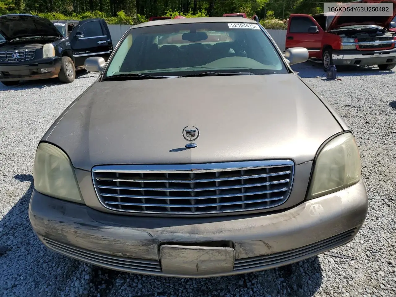 2003 Cadillac Deville VIN: 1G6KD54Y63U250482 Lot: 52164515