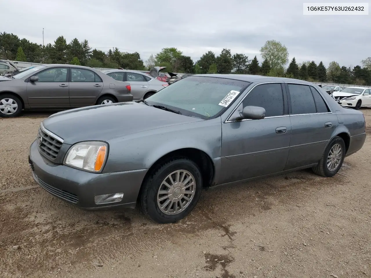 2003 Cadillac Deville Dhs VIN: 1G6KE57Y63U262432 Lot: 54673715