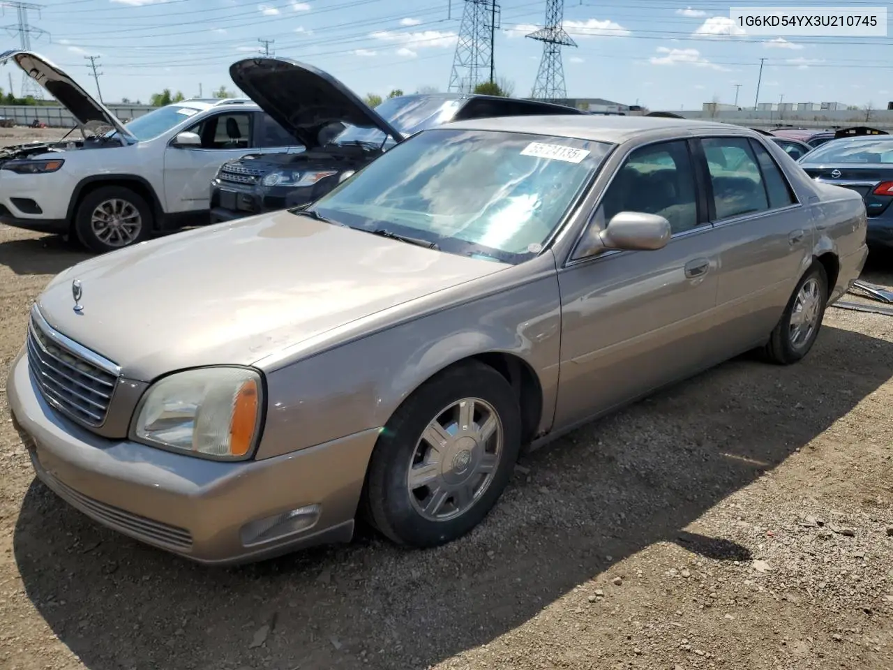 2003 Cadillac Deville VIN: 1G6KD54YX3U210745 Lot: 55724135