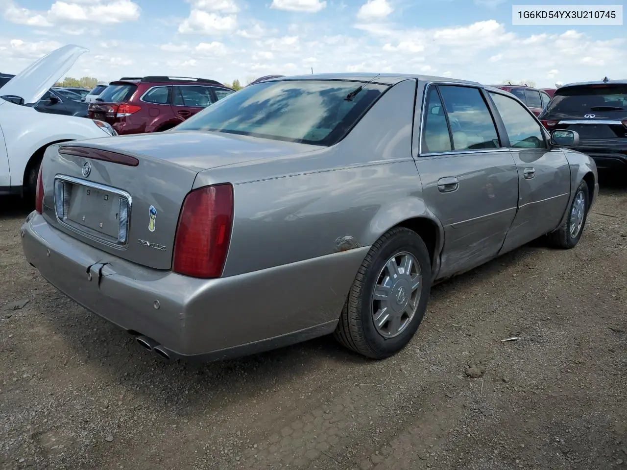 2003 Cadillac Deville VIN: 1G6KD54YX3U210745 Lot: 55724135