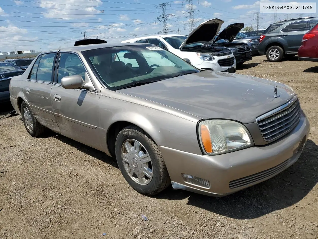 2003 Cadillac Deville VIN: 1G6KD54YX3U210745 Lot: 55724135