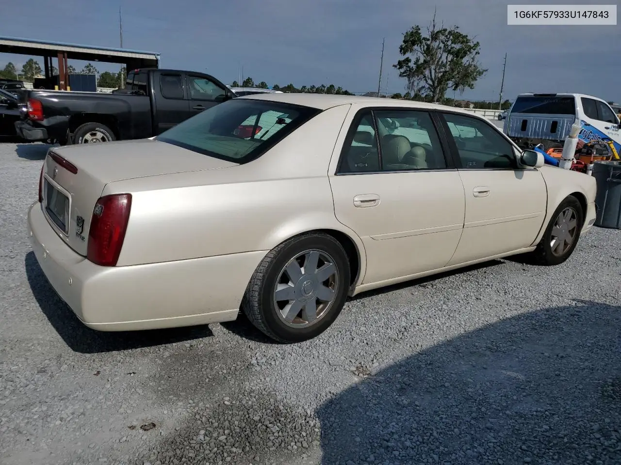 2003 Cadillac Deville Dts VIN: 1G6KF57933U147843 Lot: 55875195