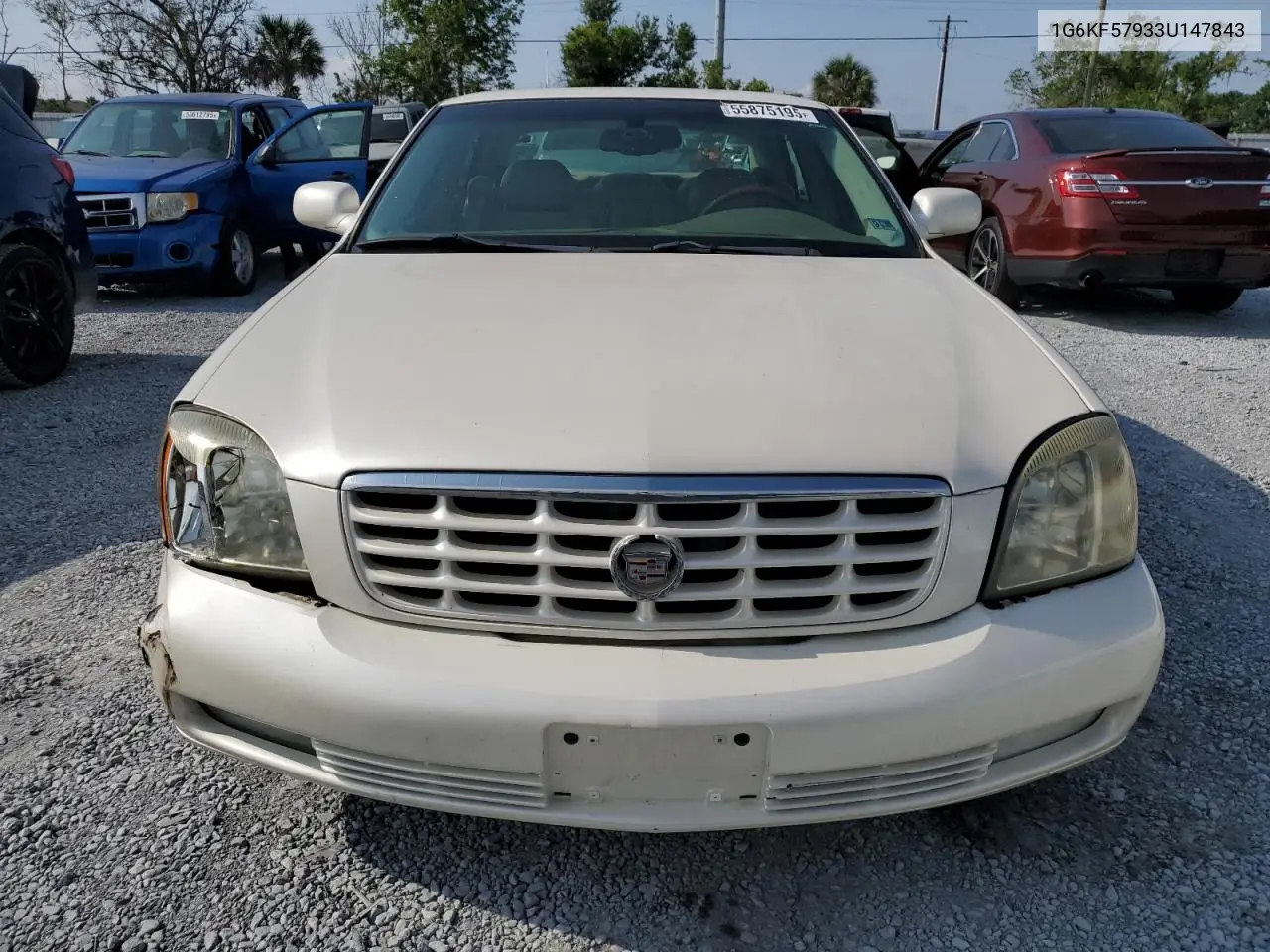 2003 Cadillac Deville Dts VIN: 1G6KF57933U147843 Lot: 55875195