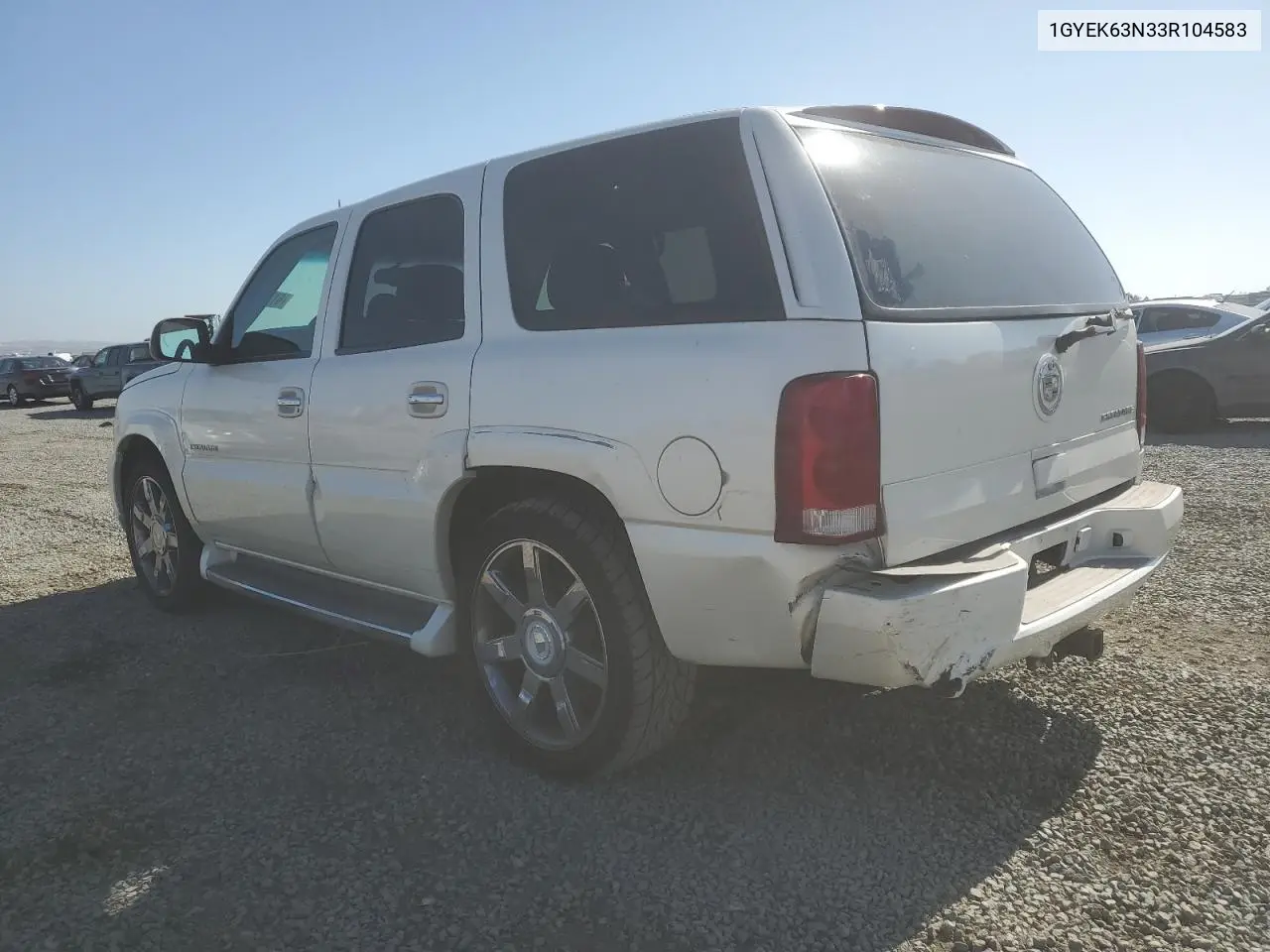 2003 Cadillac Escalade Luxury VIN: 1GYEK63N33R104583 Lot: 61757545