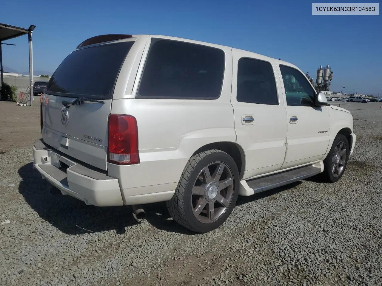 2003 Cadillac Escalade Luxury VIN: 1GYEK63N33R104583 Lot: 61757545