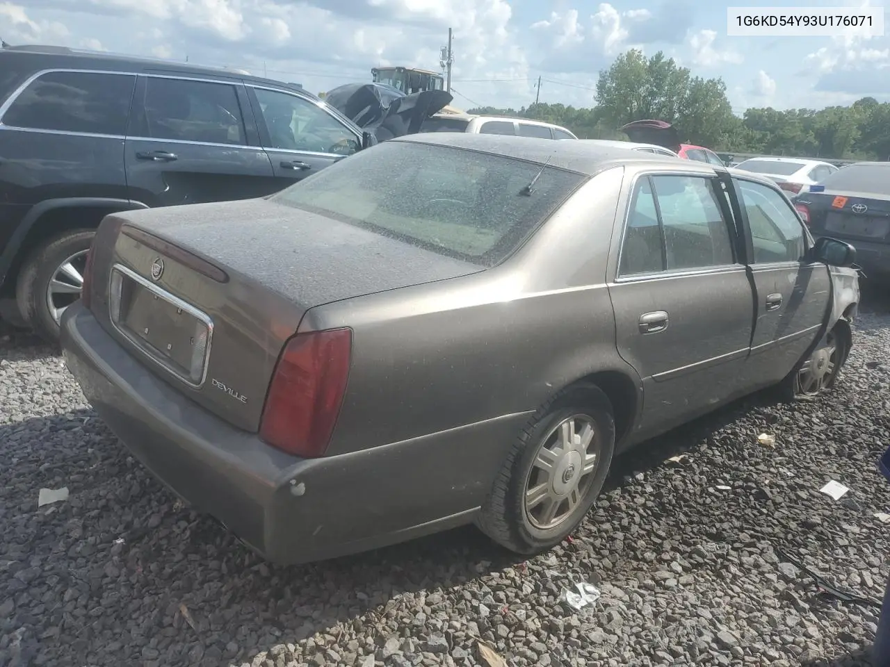 2003 Cadillac Deville VIN: 1G6KD54Y93U176071 Lot: 62901935