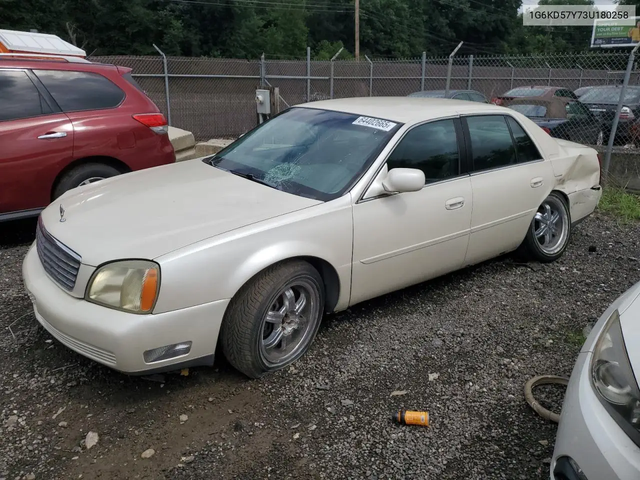 2003 Cadillac Deville VIN: 1G6KD57Y73U180258 Lot: 64402665