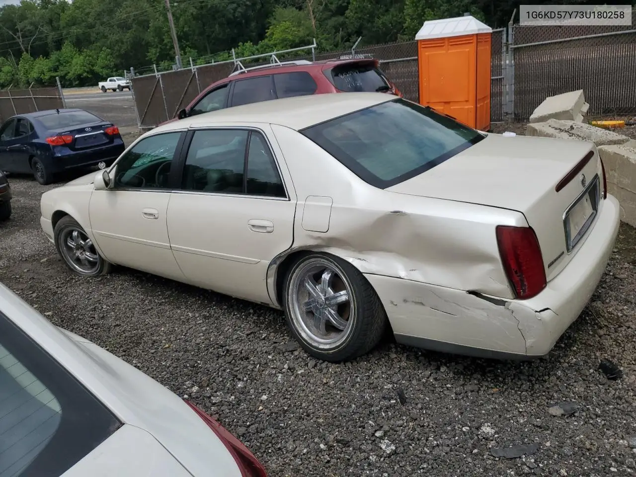 2003 Cadillac Deville VIN: 1G6KD57Y73U180258 Lot: 64402665