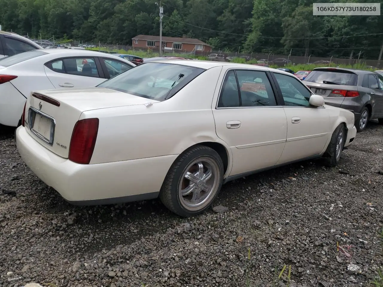 2003 Cadillac Deville VIN: 1G6KD57Y73U180258 Lot: 64402665