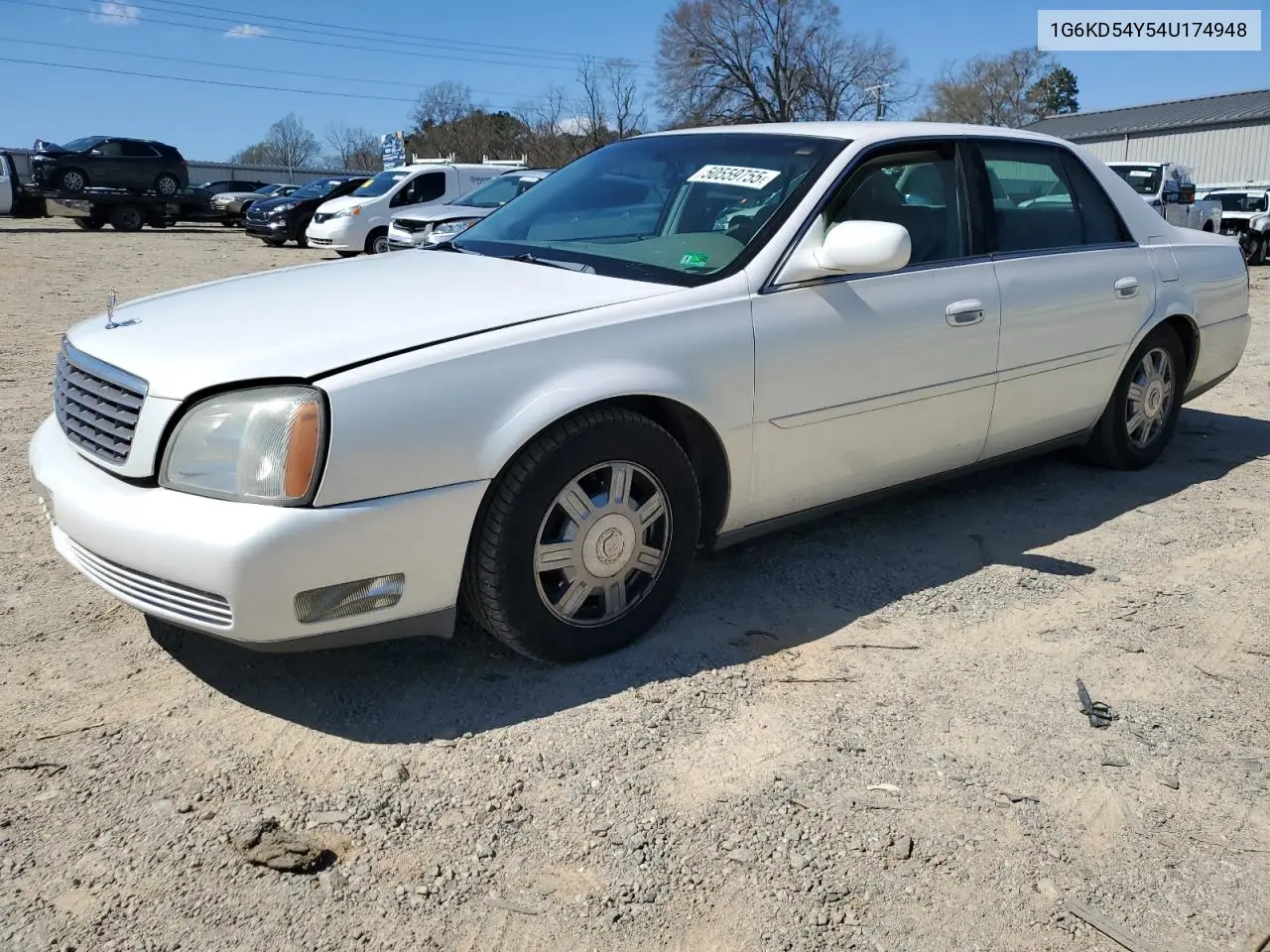 2004 Cadillac Deville VIN: 1G6KD54Y54U174948 Lot: 50559755