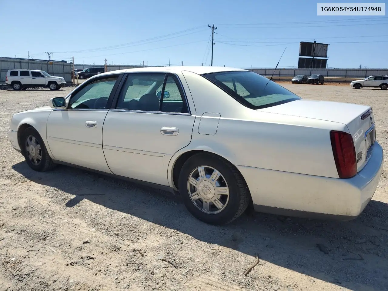 2004 Cadillac Deville VIN: 1G6KD54Y54U174948 Lot: 50559755