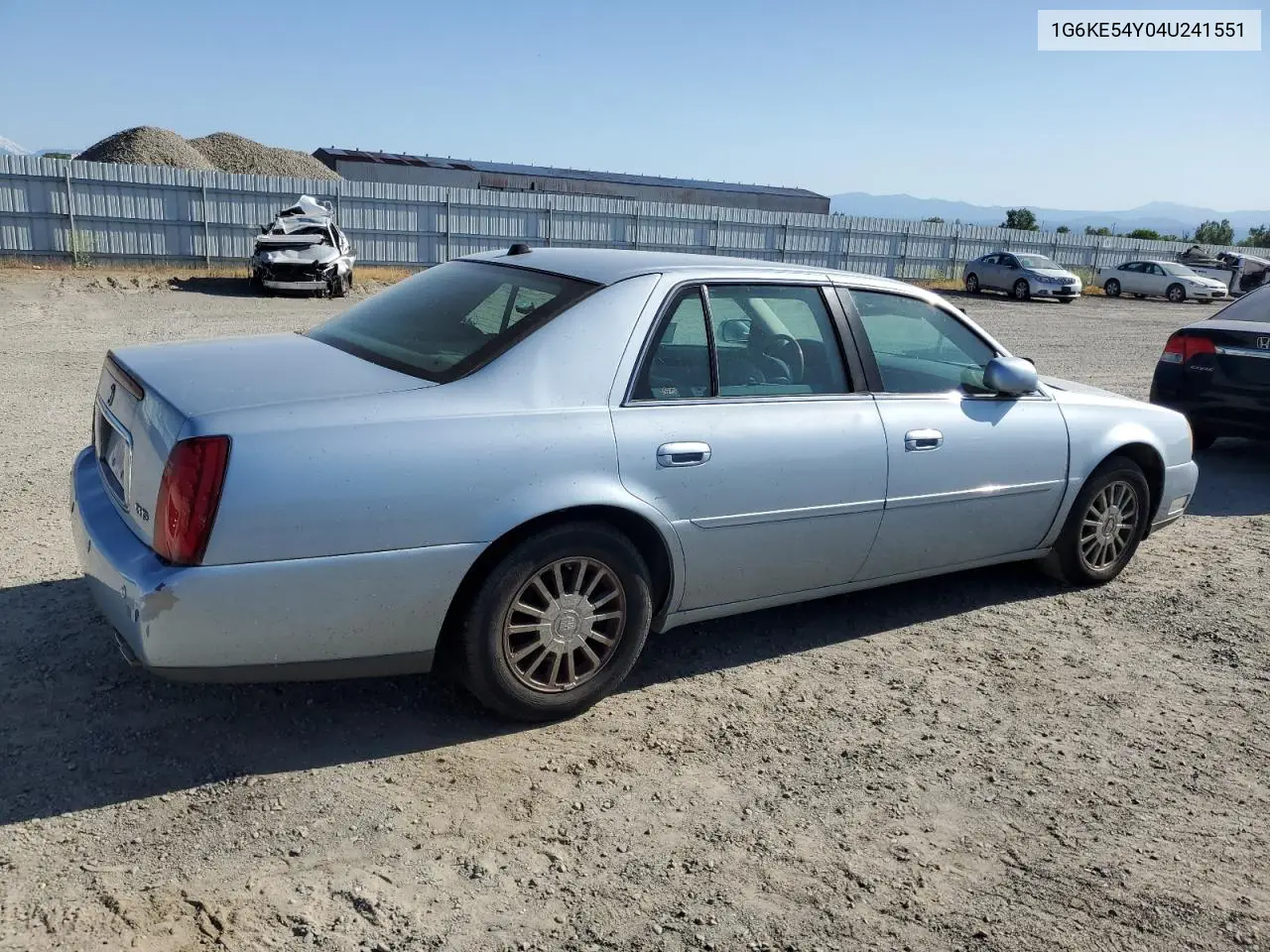 2004 Cadillac Deville Dhs VIN: 1G6KE54Y04U241551 Lot: 54892785