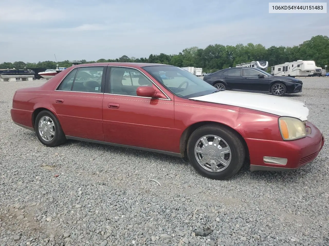2004 Cadillac Deville VIN: 1G6KD54Y44U151483 Lot: 55939965