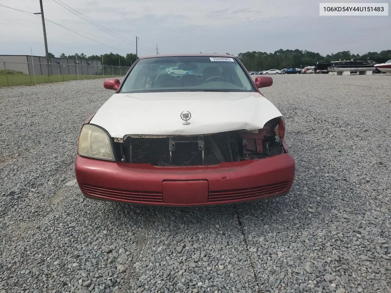 2004 Cadillac Deville VIN: 1G6KD54Y44U151483 Lot: 55939965