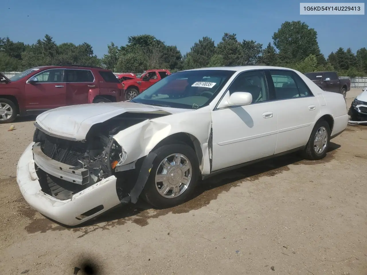 2004 Cadillac Deville VIN: 1G6KD54Y14U229413 Lot: 60510035