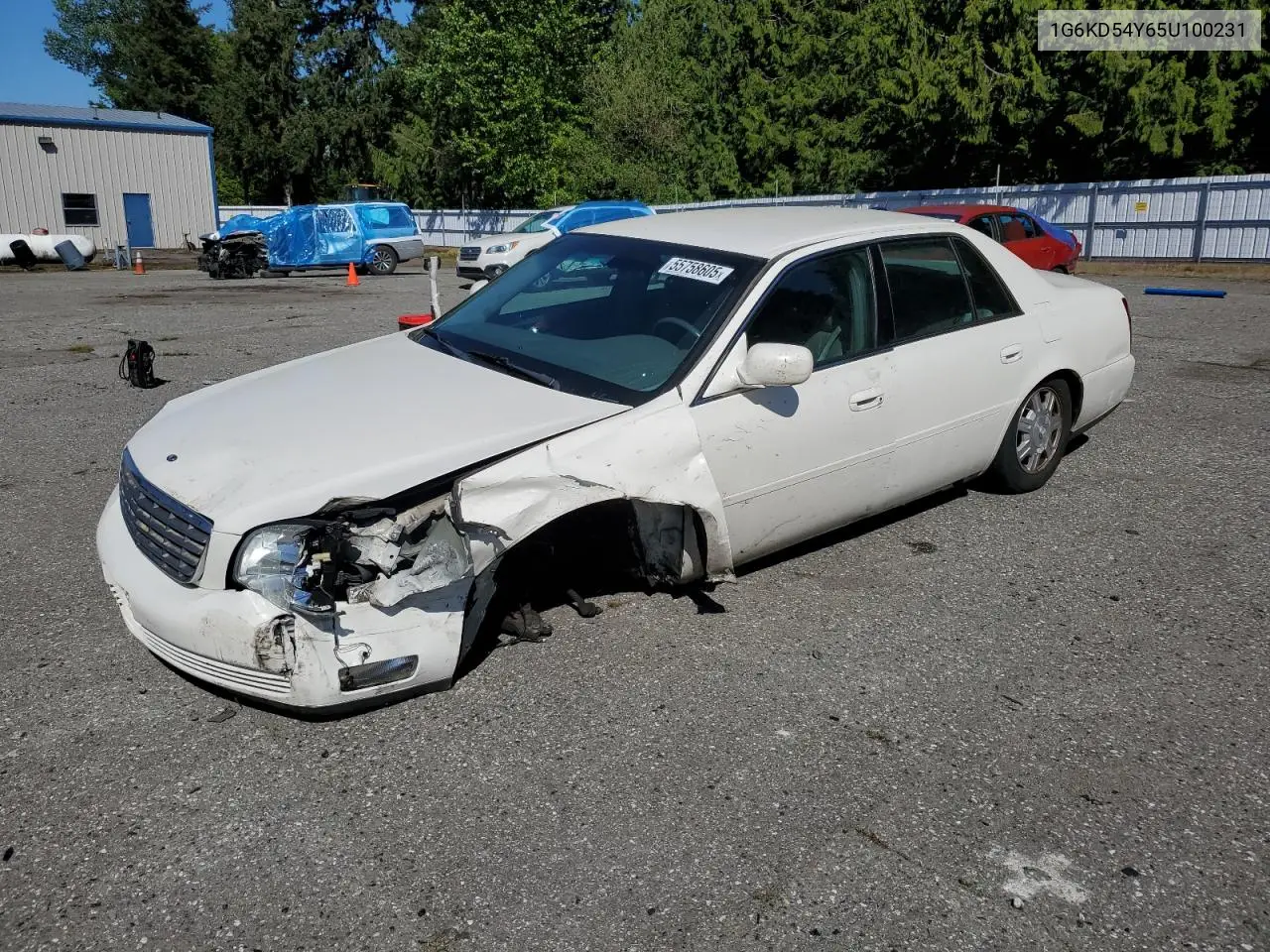 2005 Cadillac Deville VIN: 1G6KD54Y65U100231 Lot: 55758605