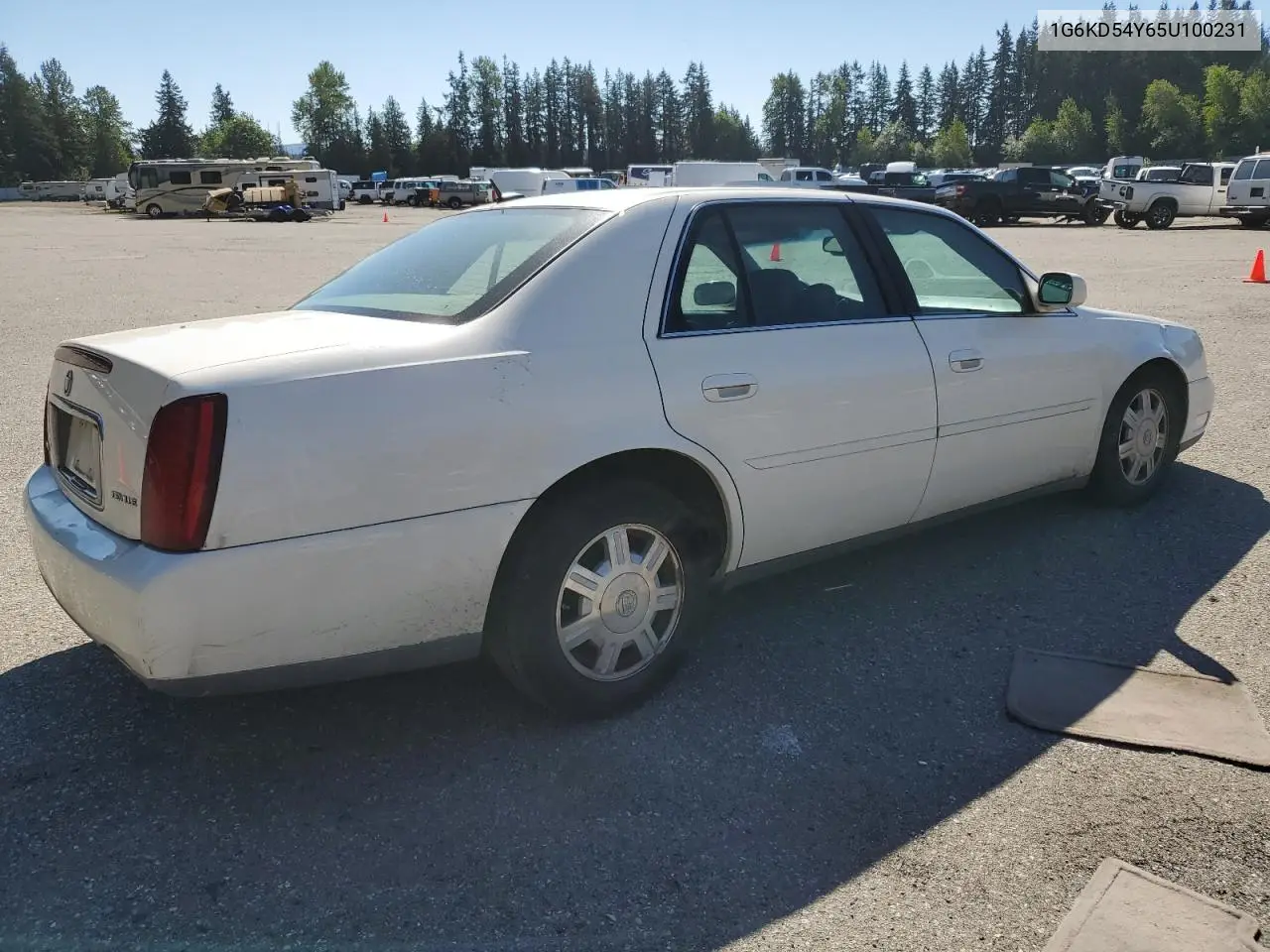 2005 Cadillac Deville VIN: 1G6KD54Y65U100231 Lot: 55758605