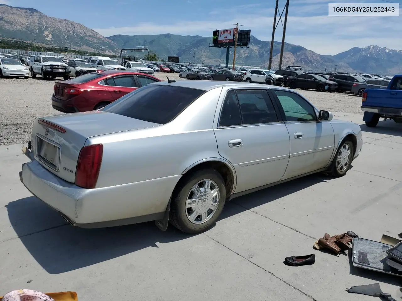 2005 Cadillac Deville VIN: 1G6KD54Y25U252443 Lot: 58652865