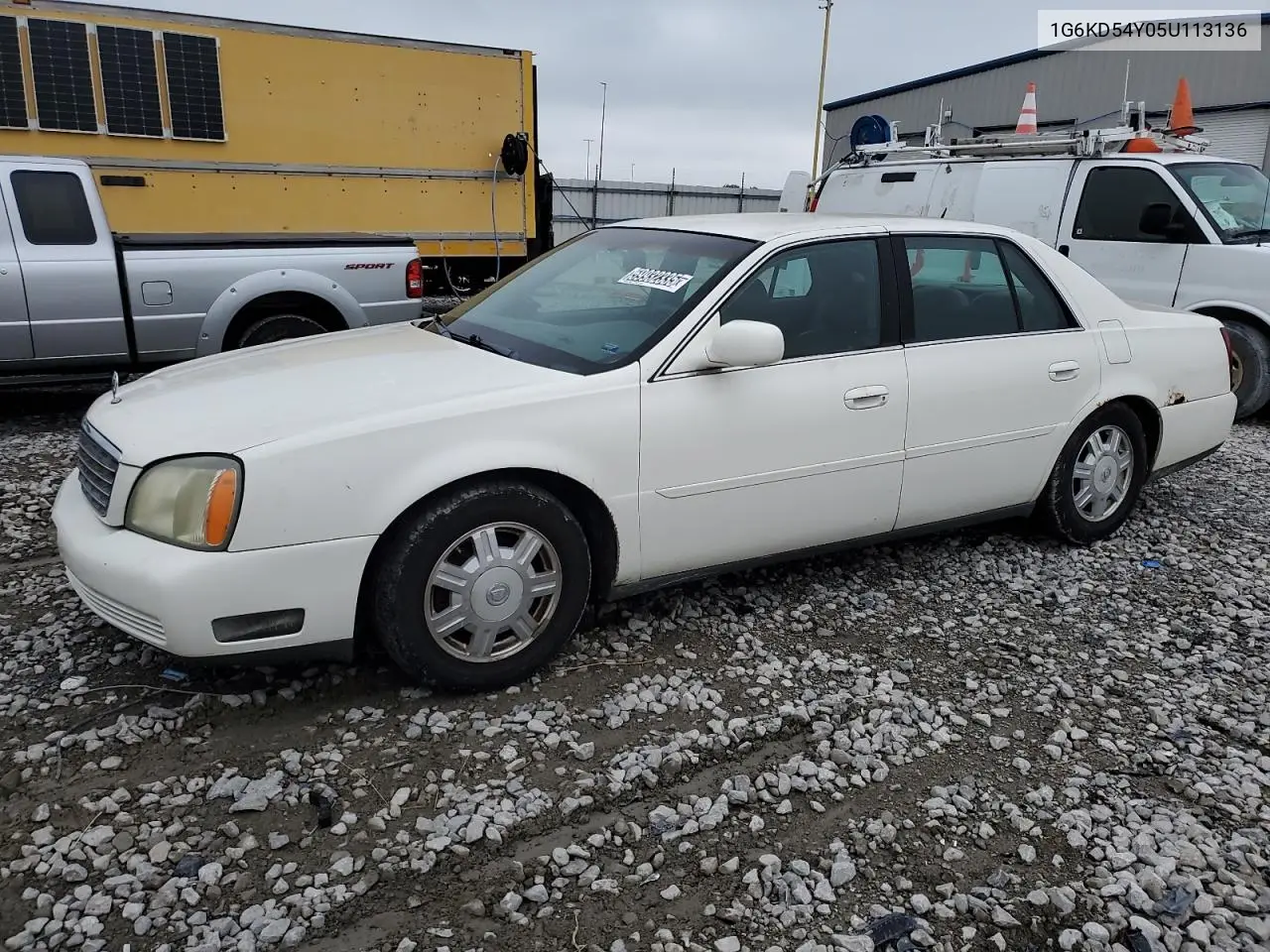 2005 Cadillac Deville VIN: 1G6KD54Y05U113136 Lot: 59932335