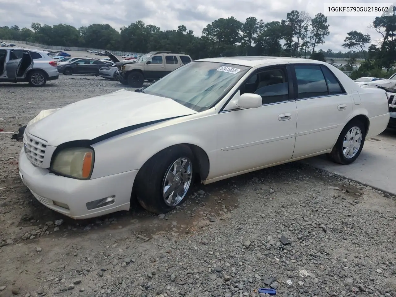 2005 Cadillac Deville Dts VIN: 1G6KF57905U218662 Lot: 63415855