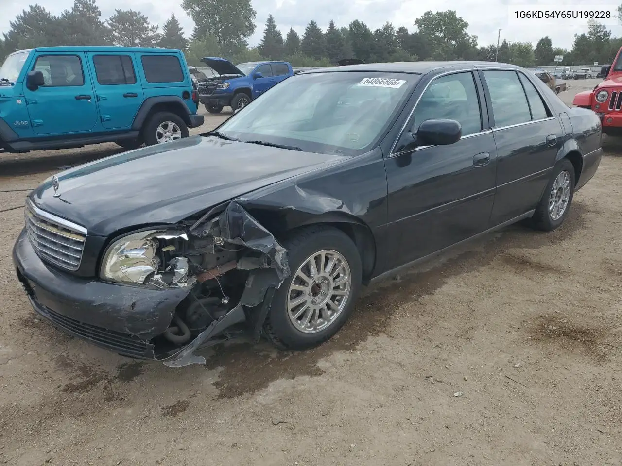 2005 Cadillac Deville VIN: 1G6KD54Y65U199228 Lot: 64866865