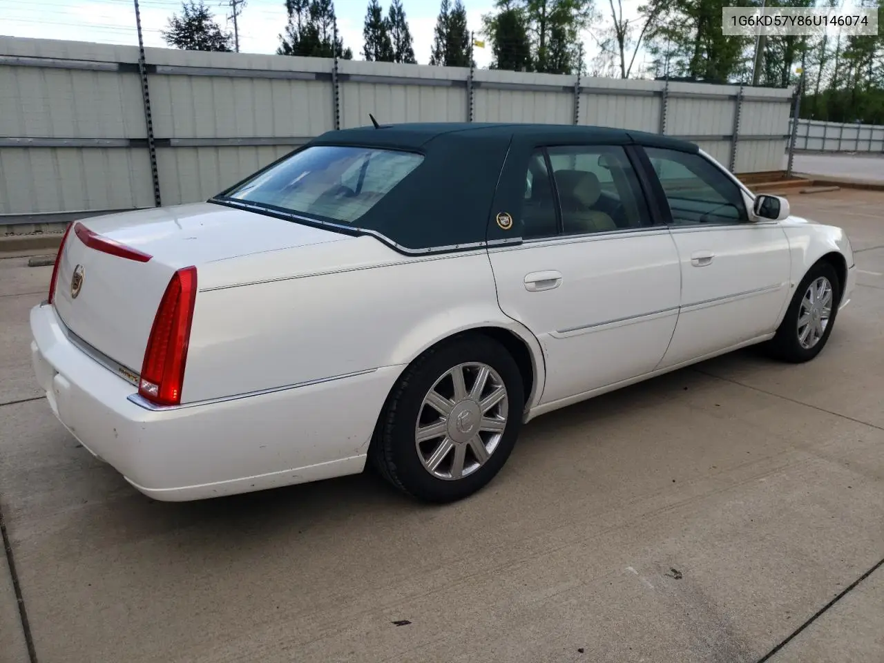 2006 Cadillac Dts VIN: 1G6KD57Y86U146074 Lot: 52917235